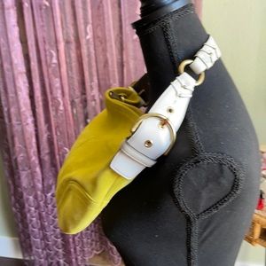 Beautiful Suede Authentic Coach bag nice color